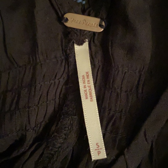 Free People Black Boho Dress SP - Picture 6 of 8